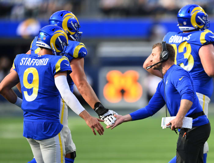 Matthew Stafford and Sean McVay
